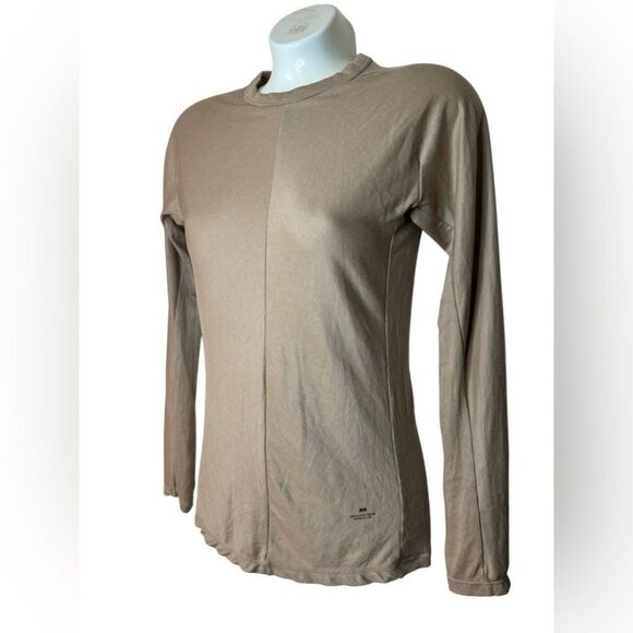 Uniqlo X Alexander Wang Tan Fitted Ribbed Top - Picture 3 of 7